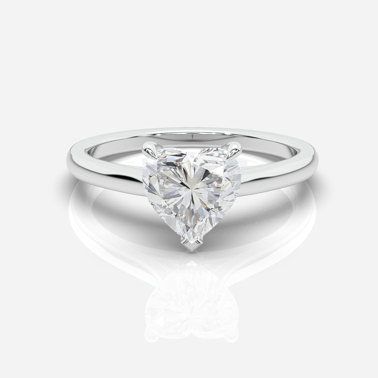 Ella Cathedral Solitaire Heart